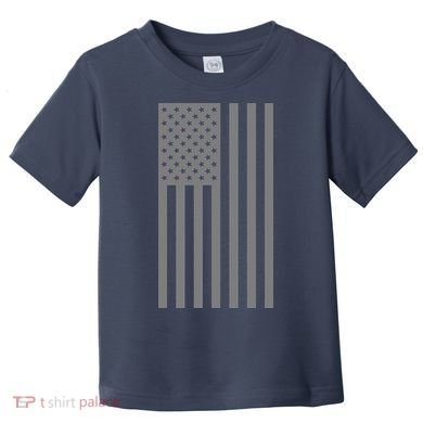 Grey Style America Flag Toddler T-Shirt