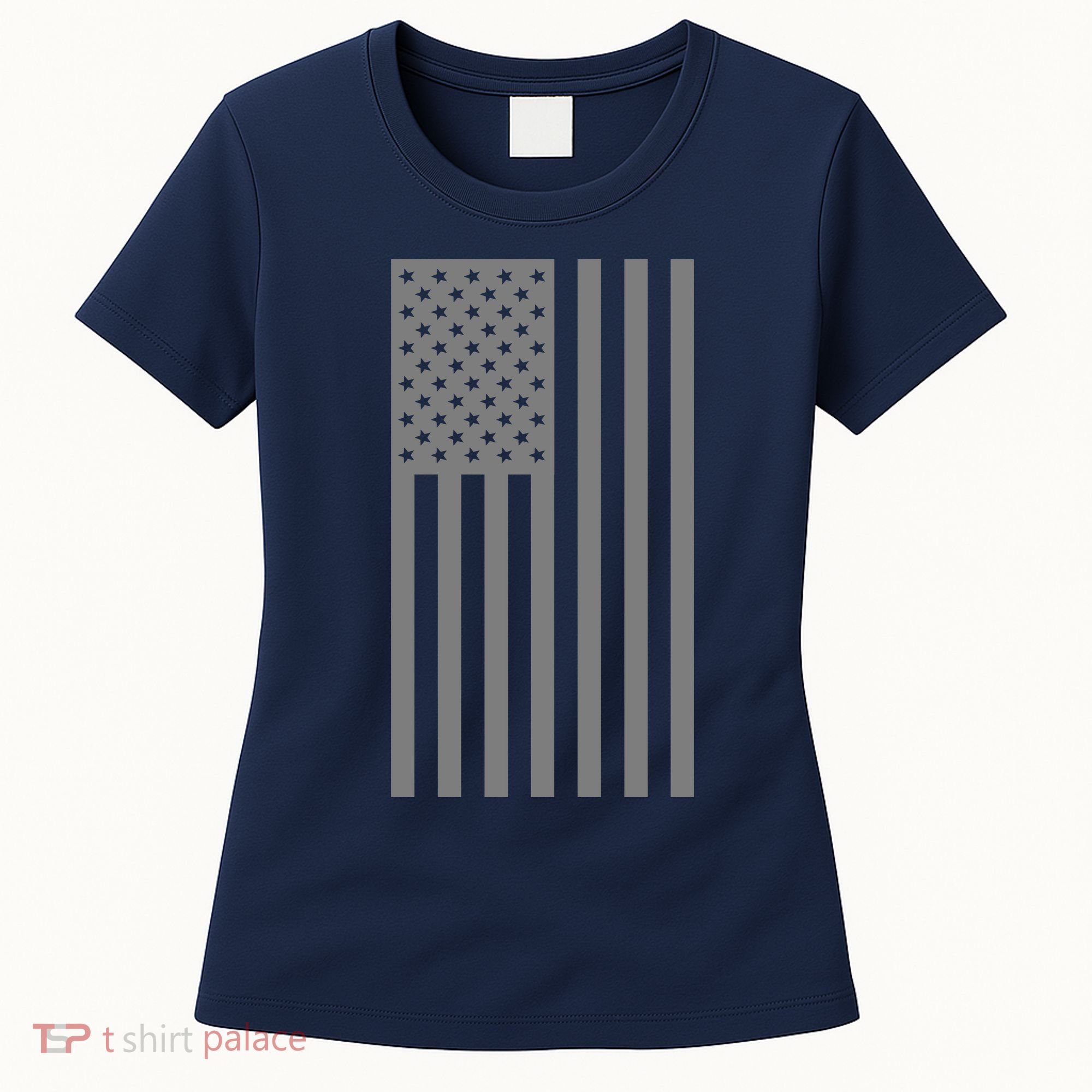 Grey Style America Flag Women's T-Shirt