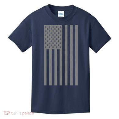 Grey Style America Flag Kids T-Shirt