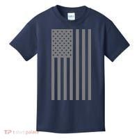 Grey Style America Flag Kids T-Shirt thumb 0
