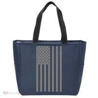Grey Style America Flag Tote Bag thumb 0