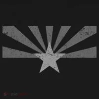 Grey Style Arizona State Flag Distressed  Doggie Tank thumb 4