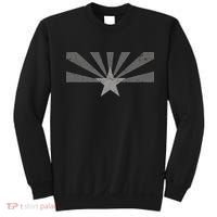 Grey Style Arizona State Flag Distressed  Sweatshirt thumb 0