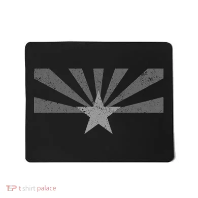 Grey Style Arizona State Flag Distressed  Mousepad