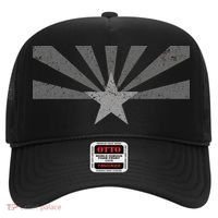 Grey Style Arizona State Flag Distressed  Hat thumb 0
