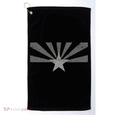 Grey Style Arizona State Flag Distressed  Golf Towel