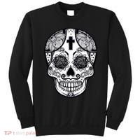 Grey Style Flower Skull Skeleton Graphic Sweatshirt thumb 0