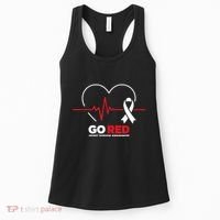 Go Red For Women American Chd Heart Disease Month Awareness Women's Tank Top thumb 0