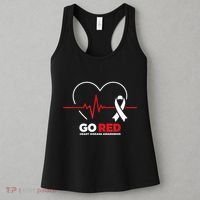Go Red For Women American Chd Heart Disease Month Awareness Women's Tank Top thumb 3