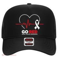 Go Red For Women American Chd Heart Disease Month Awareness Hat thumb 0