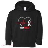 Go Red For Women American Chd Heart Disease Month Awareness Toddler Hoodie thumb 0