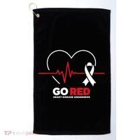 Go Red For Women American Chd Heart Disease Month Awareness Golf Towel thumb 0