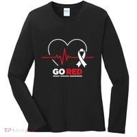 Go Red For Women American Chd Heart Disease Month Awareness Women's Long Sleeve Shirt thumb 0