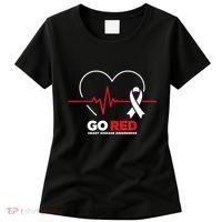 Go Red For Women American Chd Heart Disease Month Awareness Women's T-Shirt thumb 0