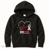 Go Red For Women American Chd Heart Disease Month Awareness Kids Hoodie thumb 0