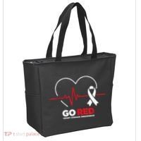 Go Red For Women American Chd Heart Disease Month Awareness Tote Bag thumb 2