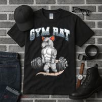 Gym Rat Fitness Bodybuilding Tall T-Shirt thumb 3