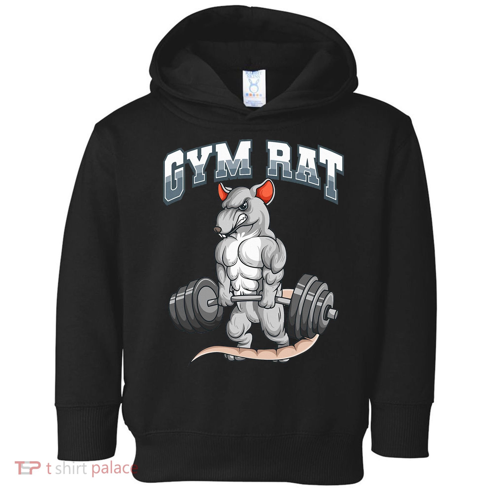 Gym Rat Fitness Bodybuilding Toddler Hoodie
