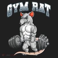 Gym Rat Fitness Bodybuilding Plastic Christmas Ball Ornament thumb 1