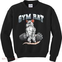 Gym Rat Fitness Bodybuilding Kids Sweatshirt thumb 0