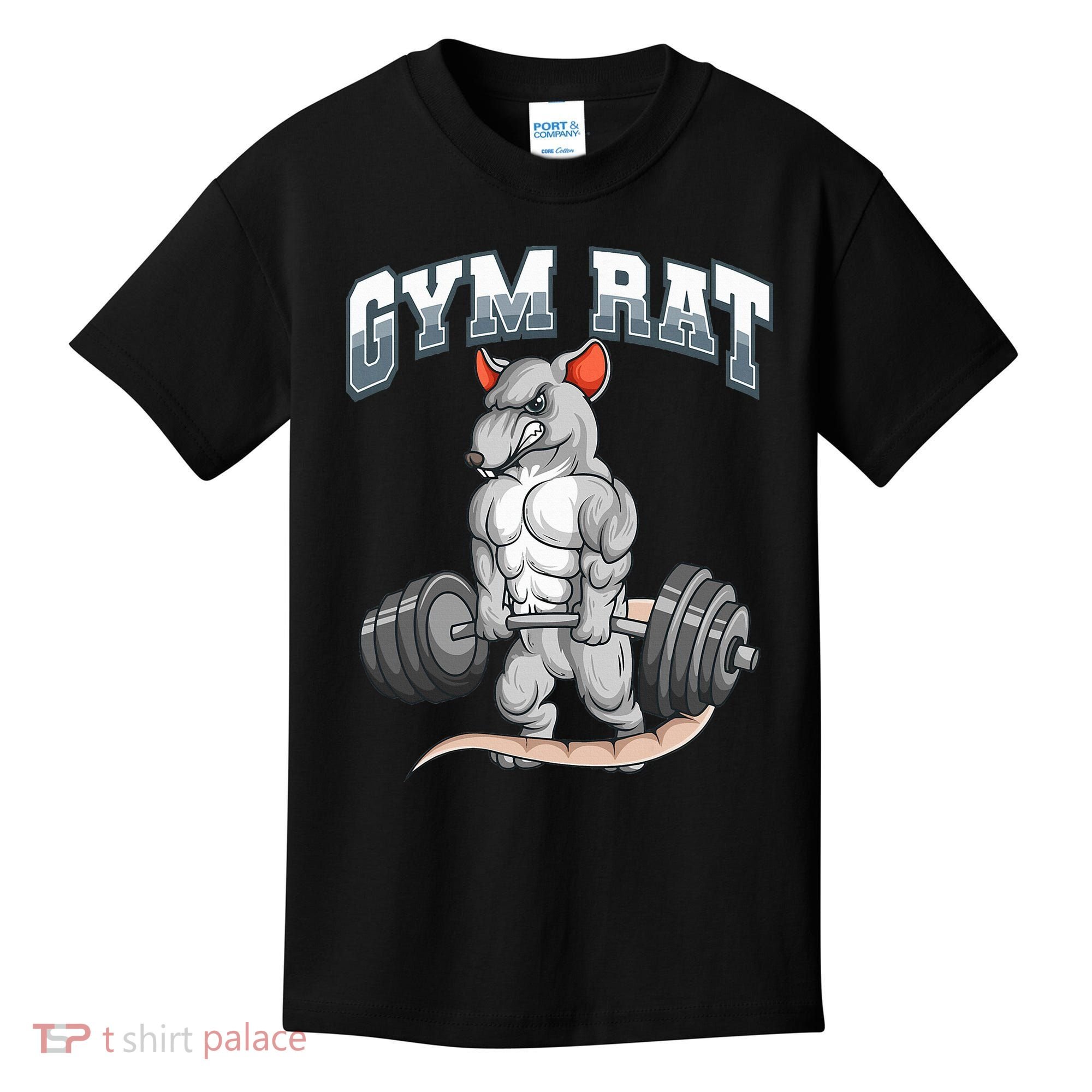 Gym Rat Fitness Bodybuilding Kids T-Shirt