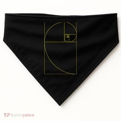 Golden Ratio Fibonacci Sequences USA-Made Doggie Bandana