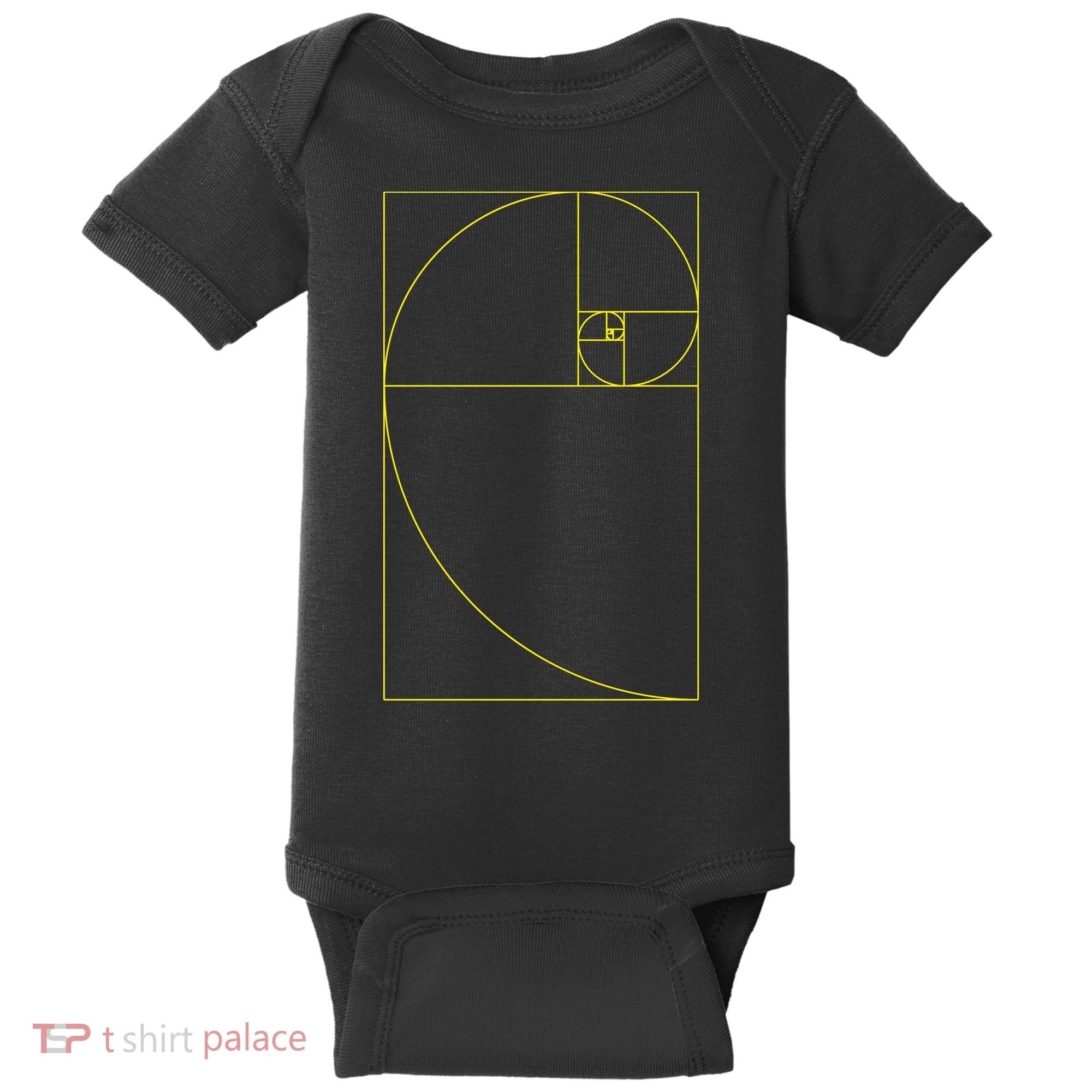 Golden Ratio Fibonacci Sequences Baby Bodysuit