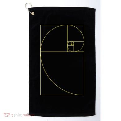 Golden Ratio Fibonacci Sequences Golf Towel