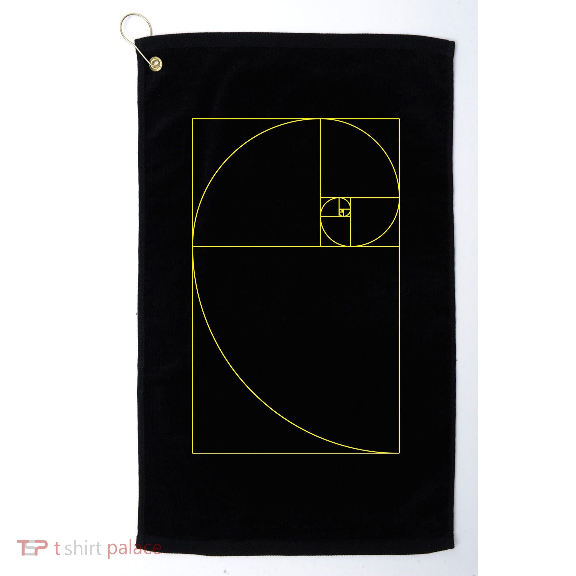 Golden Ratio Fibonacci Sequences Golf Towel