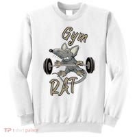 Gym RAT Fitness Barbell Motivational Workout Sweatshirt thumb 0