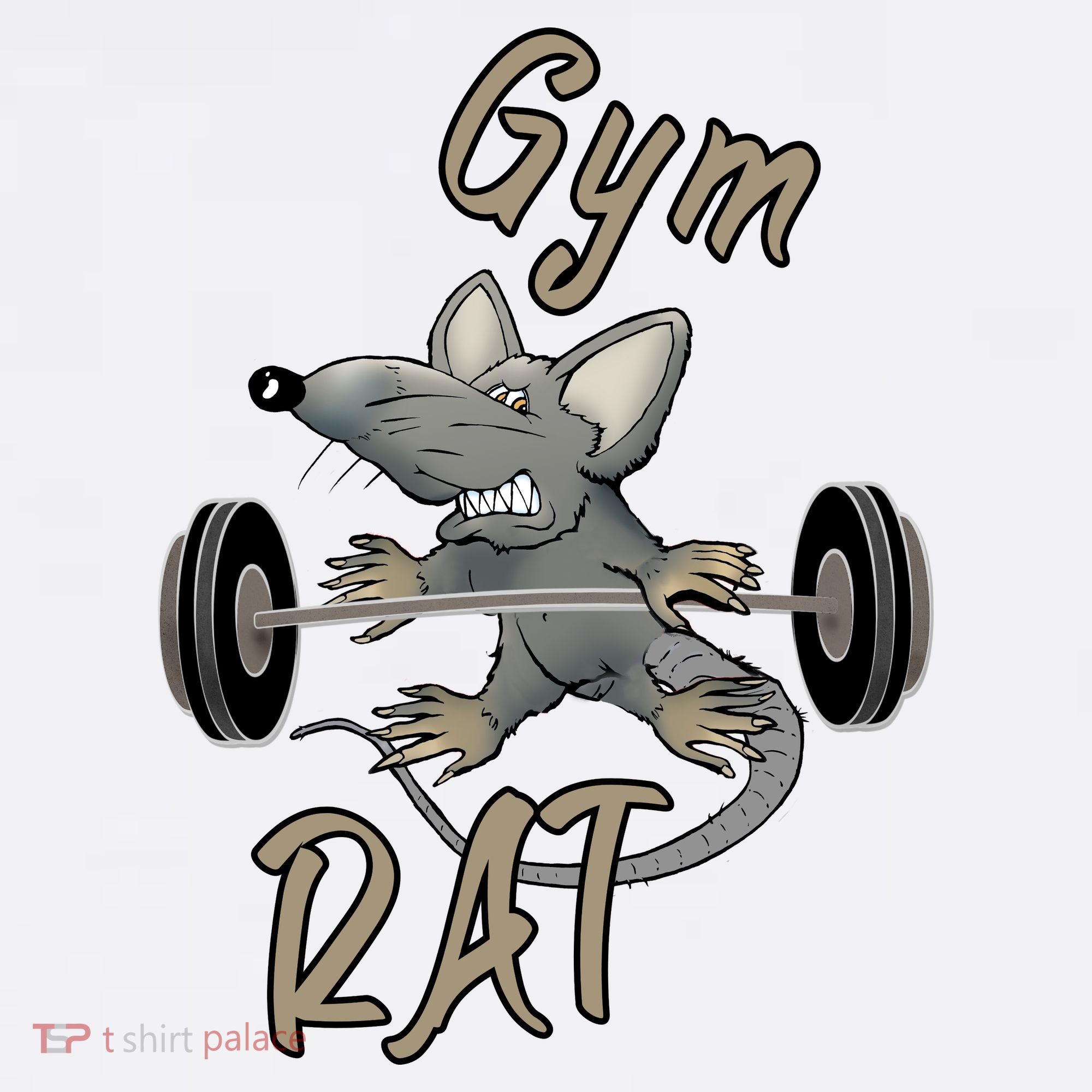 Gym RAT Fitness Barbell Motivational Workout Women's Hoodie