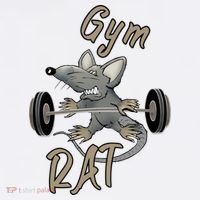 Gym RAT Fitness Barbell Motivational Workout Visor thumb 3
