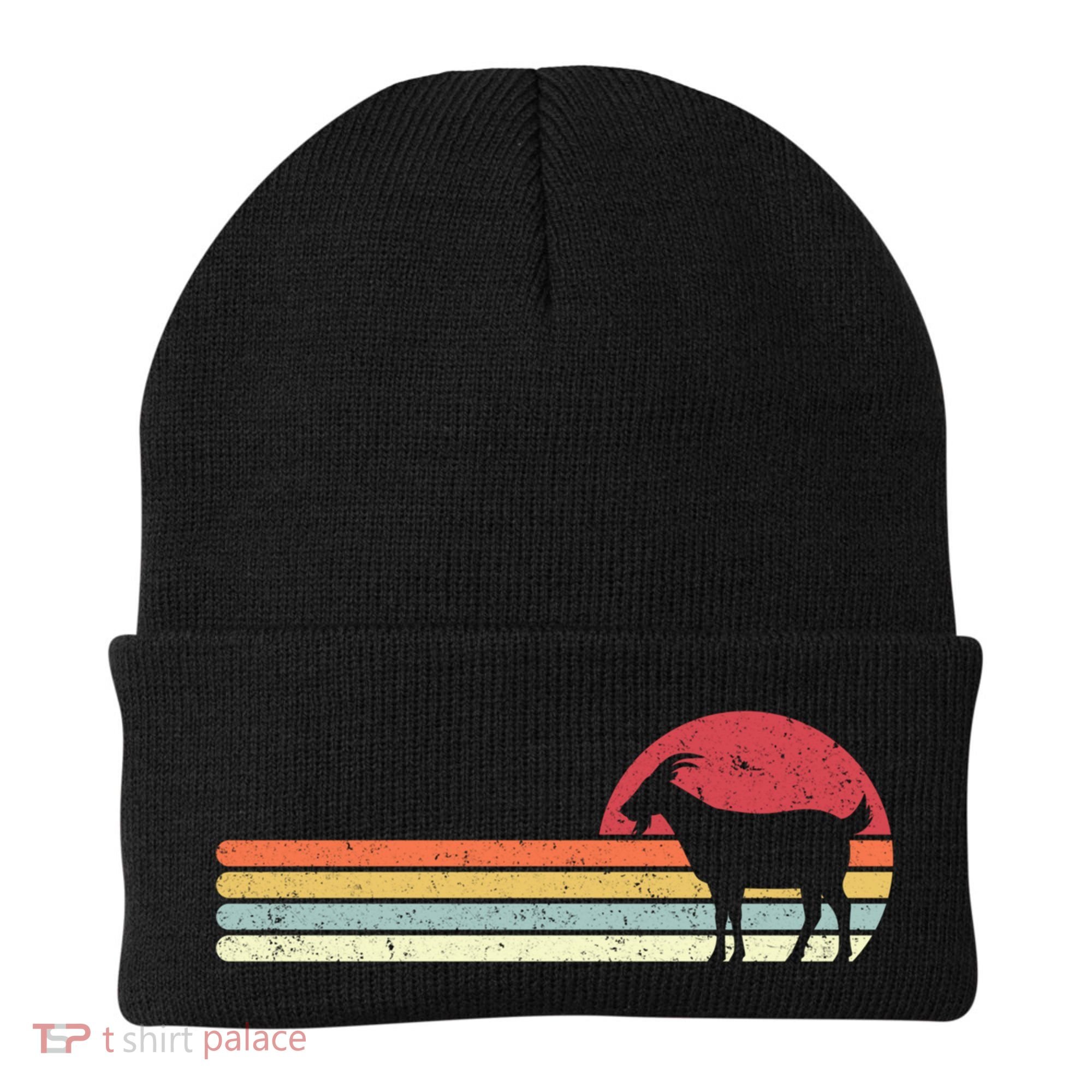 Goat Retro Farmer Gift Beanie
