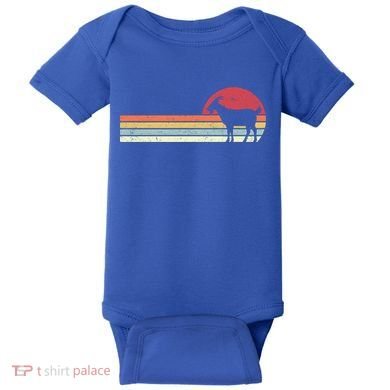 Goat Retro Farmer Gift Baby Bodysuit