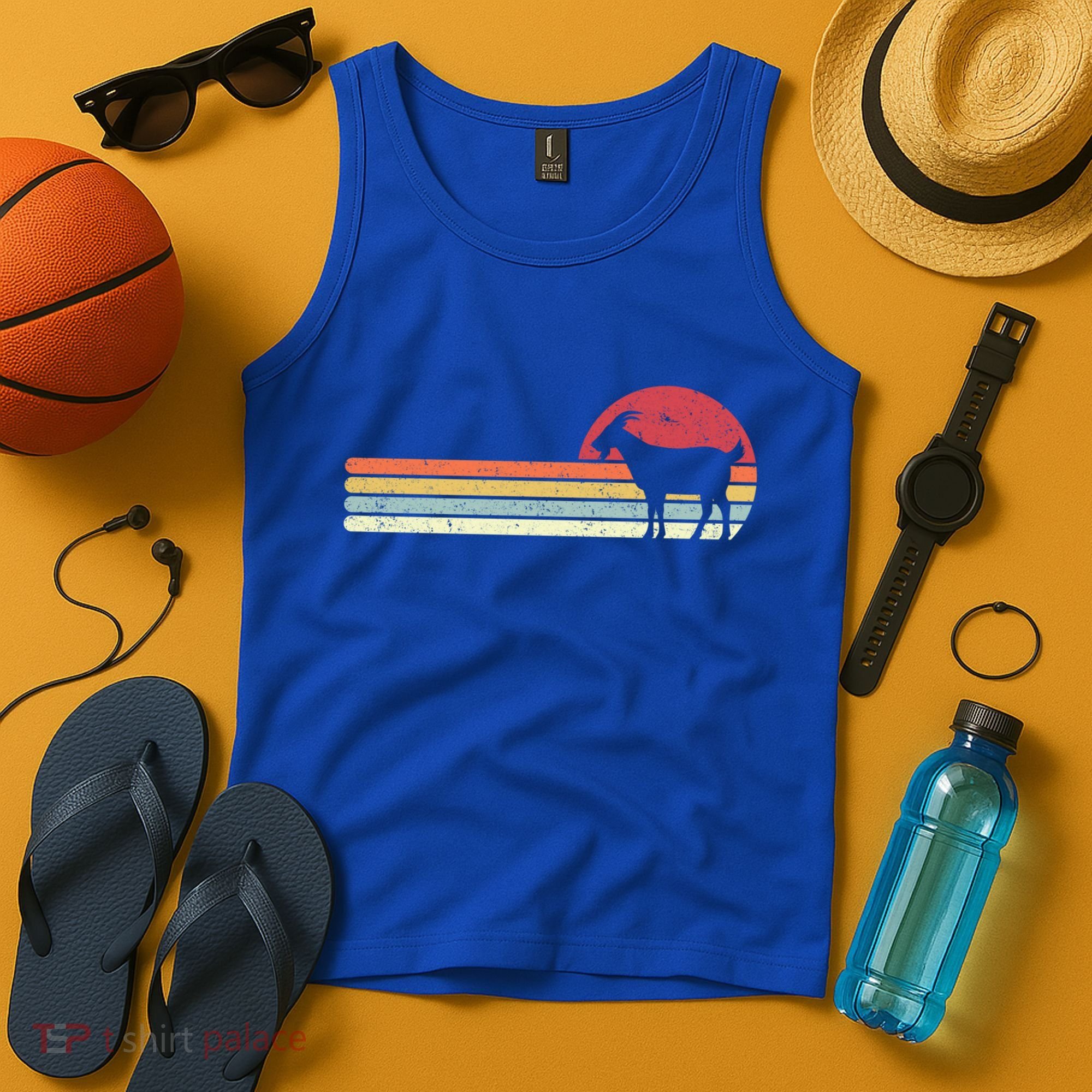 Goat Retro Farmer Gift Tank Top