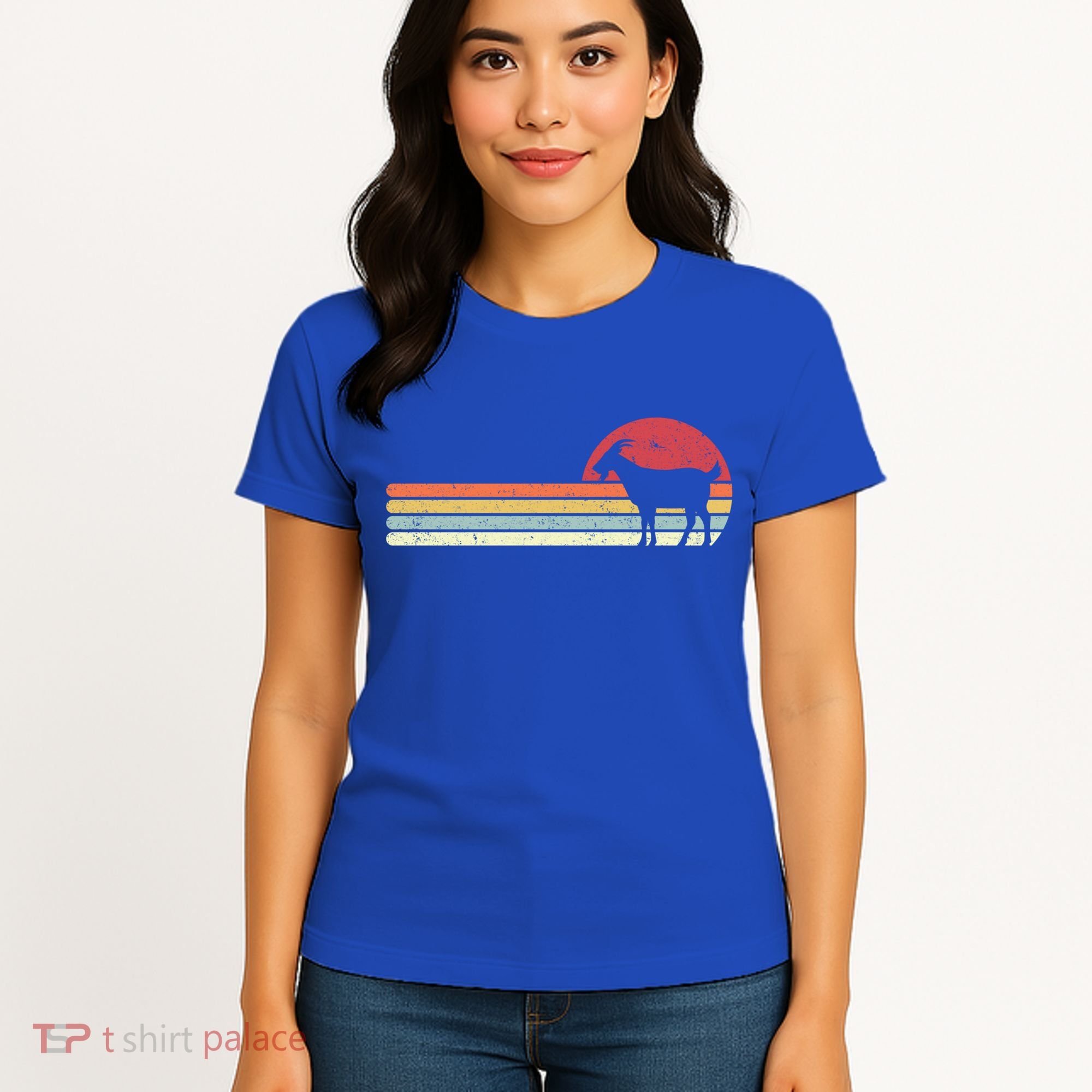 Goat Retro Farmer Gift Women's T-Shirt