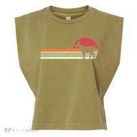 Goat Retro Farmer Gift Garment-Dyed Women's Muscle Tee thumb 0