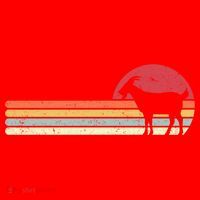 Goat Retro Farmer Gift Santa Hat thumb 1
