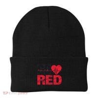 Go Red For Heart Disease Awareness Chd Wear Red Beanie thumb 0