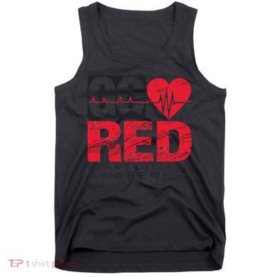 Go Red For Heart Disease Awareness Chd Wear Red Tank Top