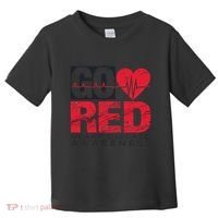 Go Red For Heart Disease Awareness Chd Wear Red Toddler T-Shirt thumb 0