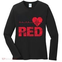 Go Red For Heart Disease Awareness Chd Wear Red Women's Long Sleeve Shirt thumb 0