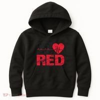 Go Red For Heart Disease Awareness Chd Wear Red Kids Hoodie thumb 0