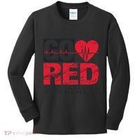 Go Red For Heart Disease Awareness Chd Wear Red Kids Long Sleeve Shirt thumb 0