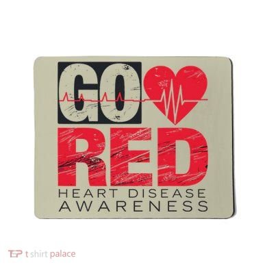 Go Red For Heart Disease Awareness Chd Wear Red Mousepad