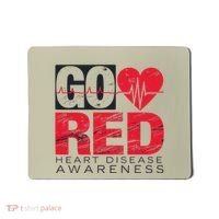 Go Red For Heart Disease Awareness Chd Wear Red Mousepad thumb 0