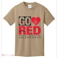 Go Red For Heart Disease Awareness Chd Wear Red Kids T-Shirt thumb 0