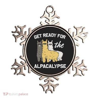 Get Ready For The Alpacalypse Funny Alpaca Fan Gift Ornament