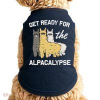 Get Ready For The Alpacalypse Funny Alpaca Fan Gift Doggie Tank thumb 0