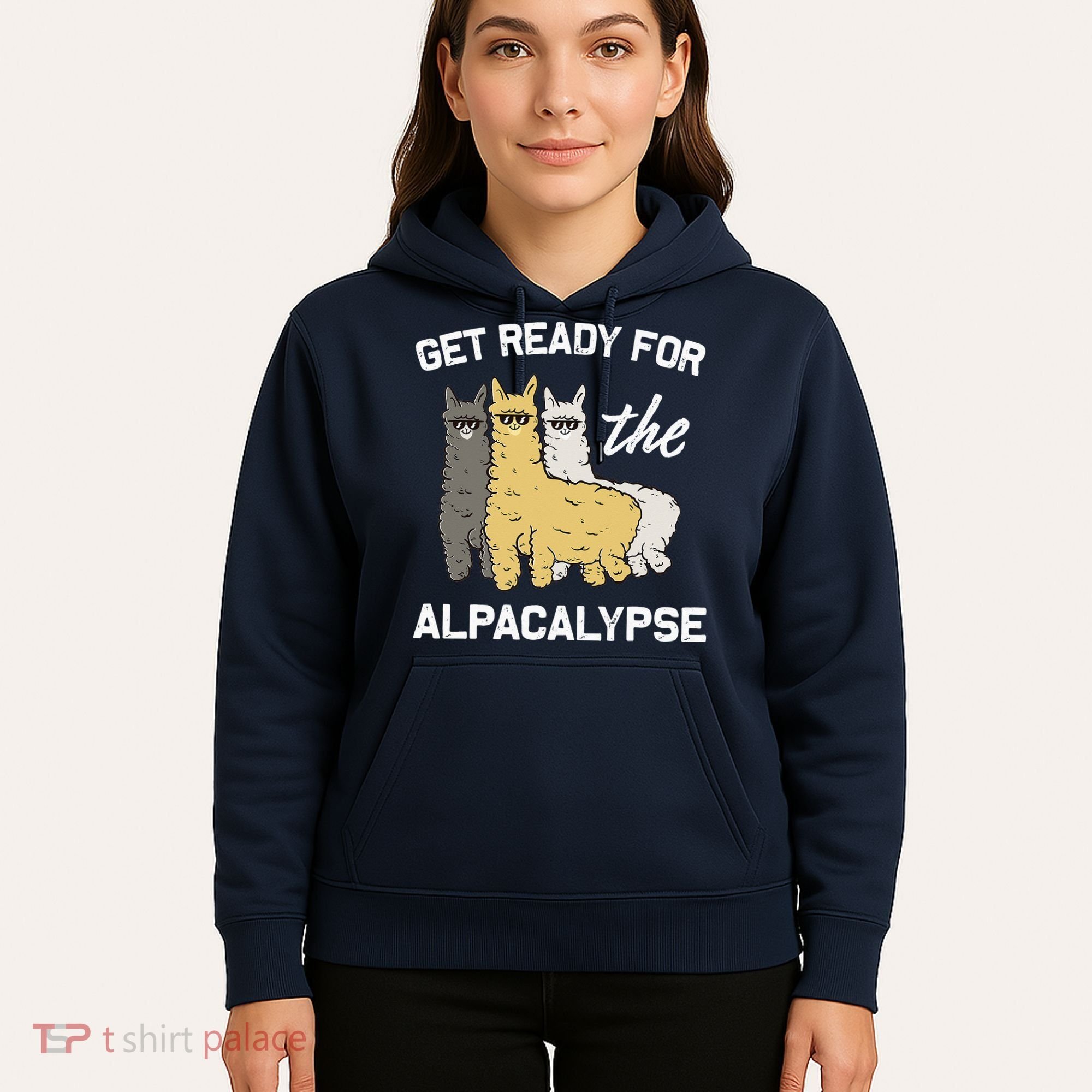Get Ready For The Alpacalypse Funny Alpaca Fan Gift Hoodie